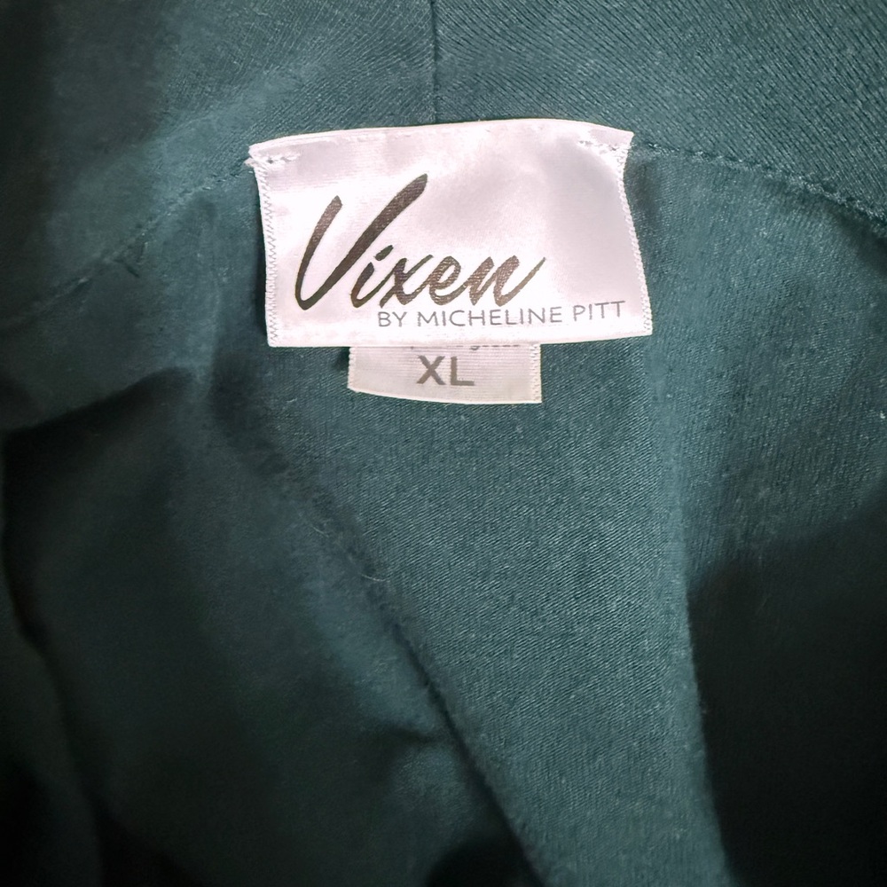 Vixen by Micheline Pitt Teal Blouse - Picture 4 of 4